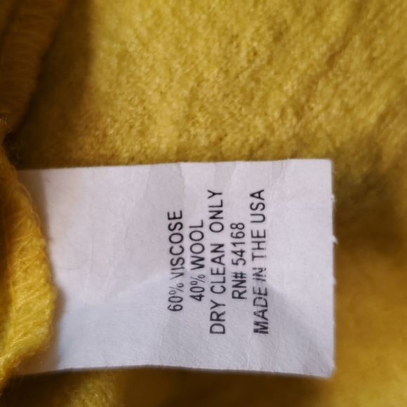 Elliott Lauren Inc. yellow blazer jacket size 10 - Picture 6 of 9